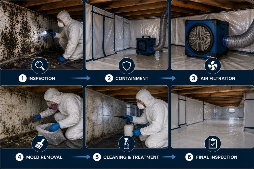Crawl Space Mold Removal Procedure