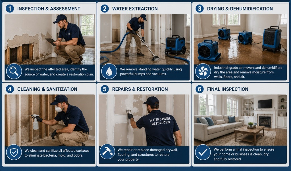 Water Damage Restoration Procedure